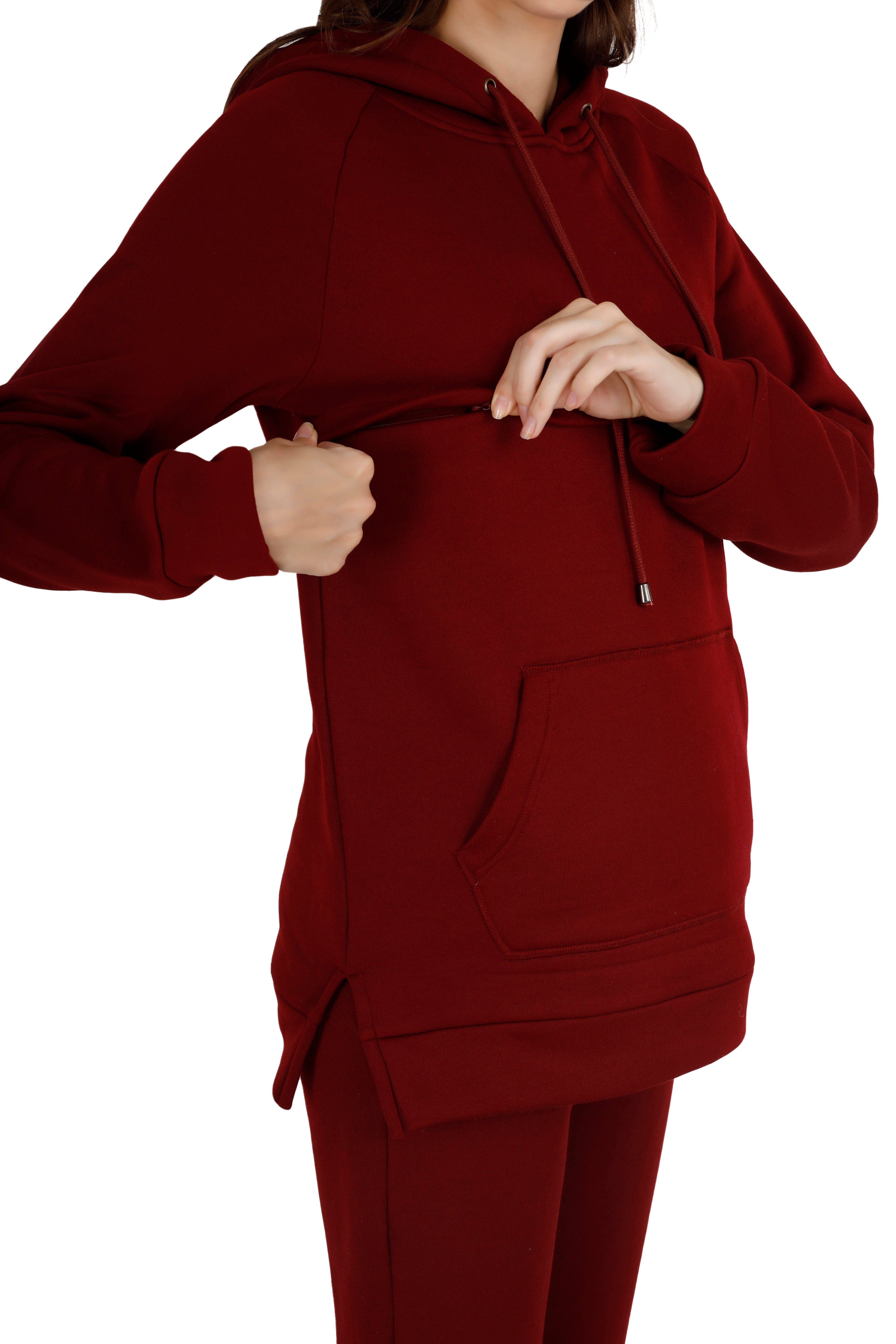Women's Maroon Coord Set thumbnail 4